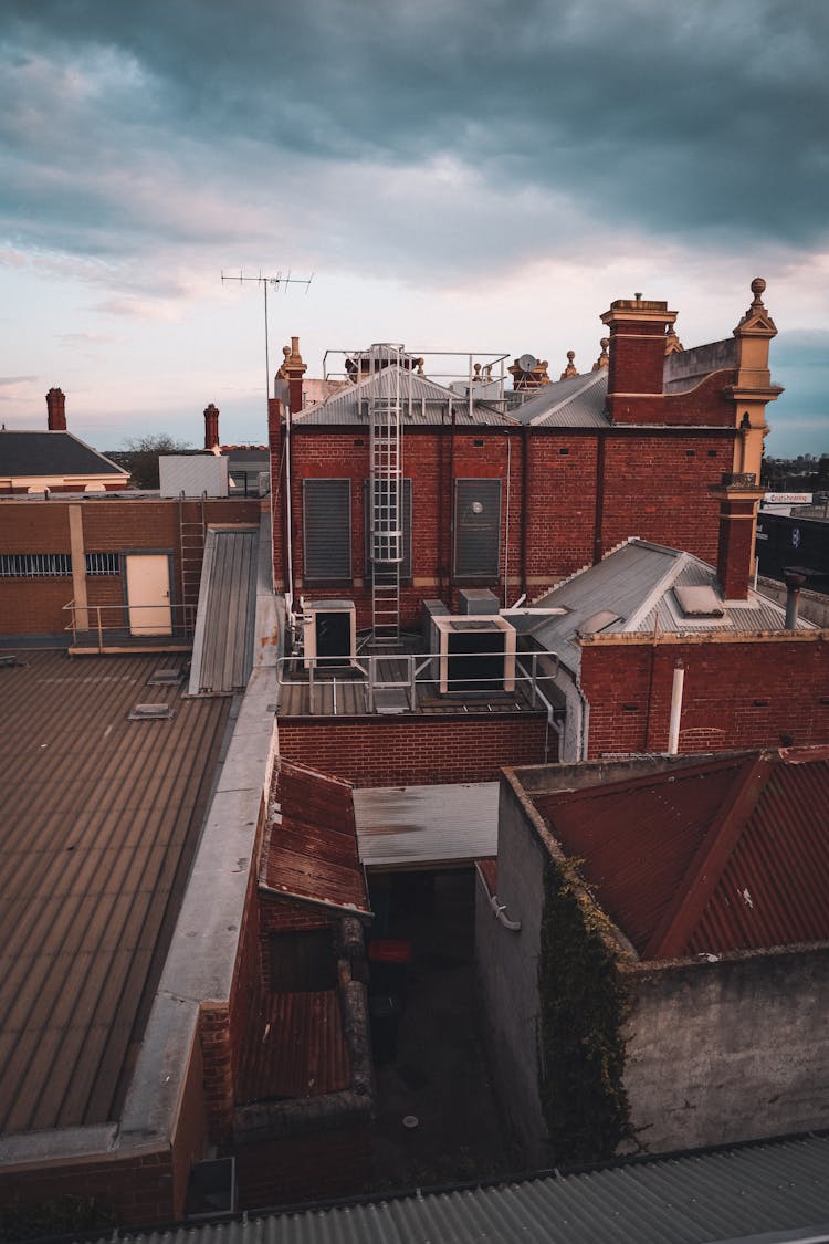 Aerial Footage Of Roof Deck