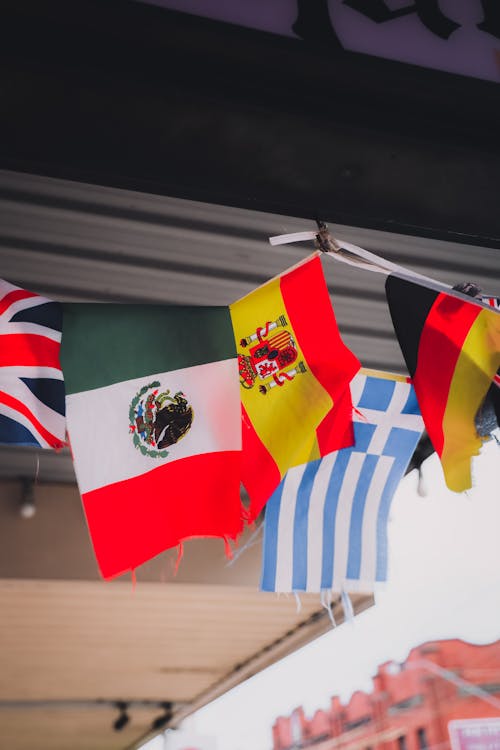 Close-up Photo of Flags 