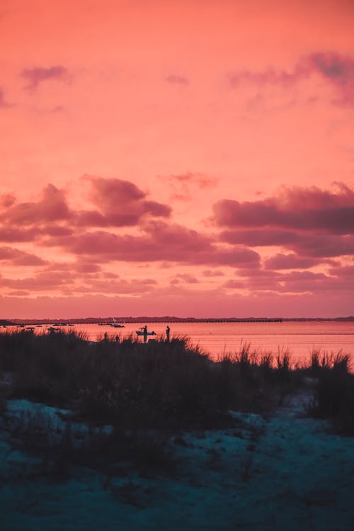 Photos gratuites de arrière-plan, ciel orange, ciel spectaculaire