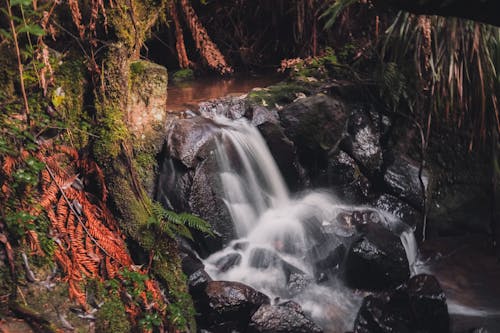 Water Flowing on Rocks