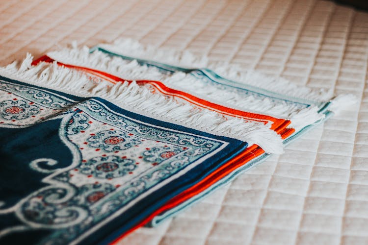 Close-up Photo Of Assorted Prayer Rugs