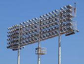 Photo of a Floodlight Under a Clear Blue Sky