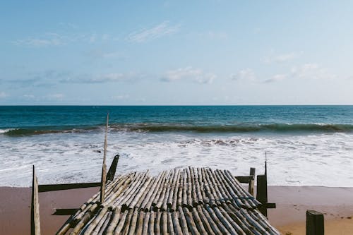 Foto d'estoc gratuïta de acomiadar-se, horitzó, mar