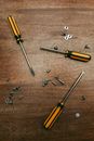 Yellow and Silver Screw Driver