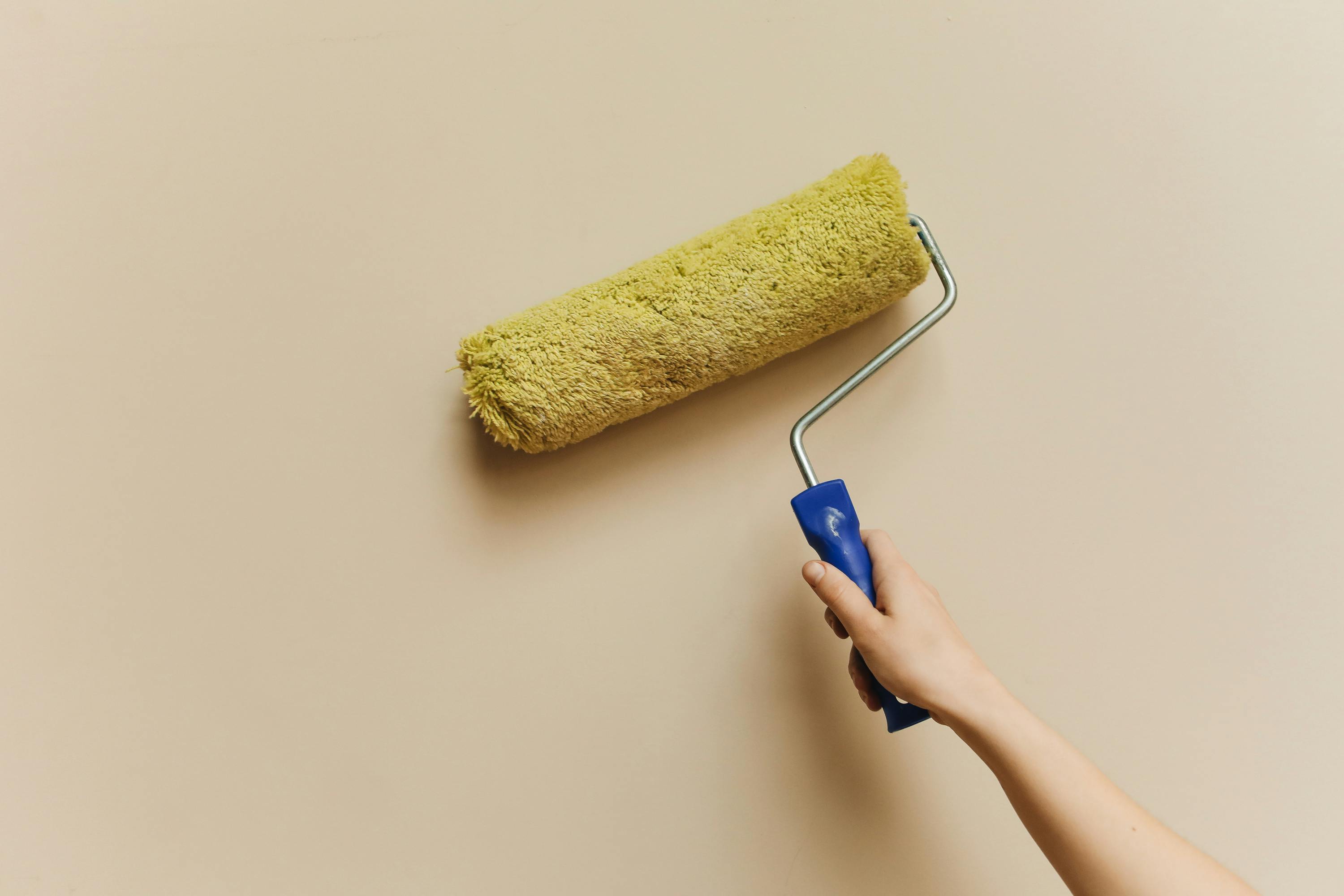 Painter Showing Paint Rollers Stock Photo - Download Image Now - Paint  Roller, Holding, Painting - Activity - iStock