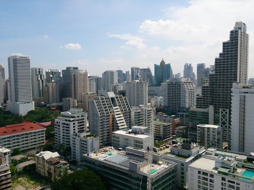 Aerial View of City Buildings