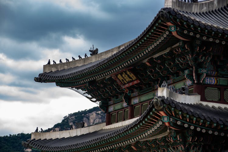 Close-up Photo Of Gwanghwamun Palace 