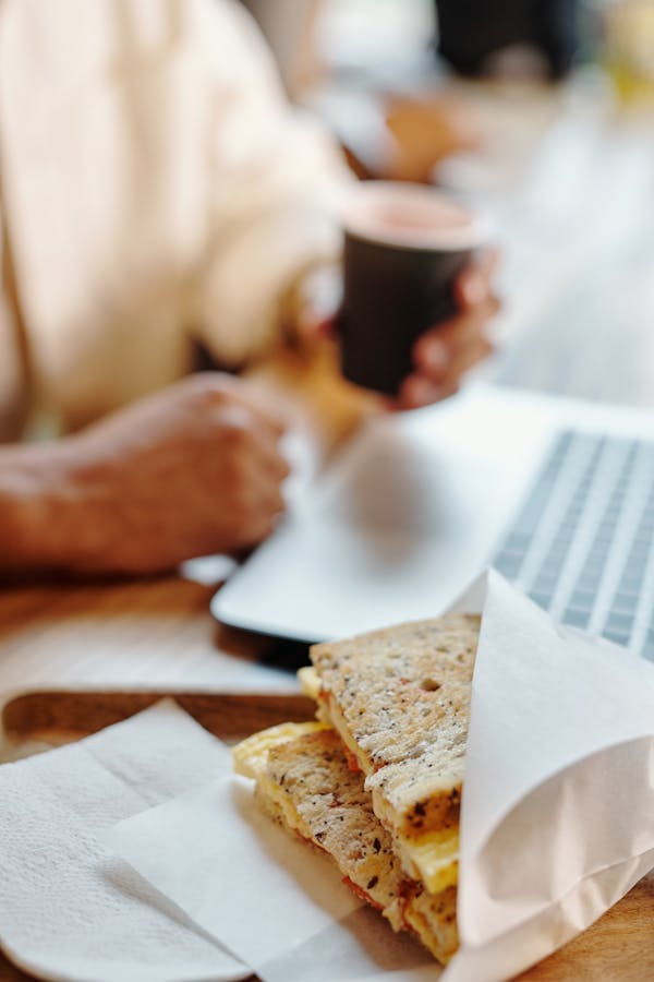 Close-up Photo of a Sandwich 