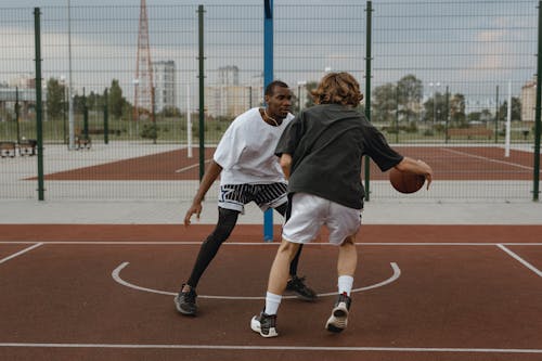 Friends Playing Basketball