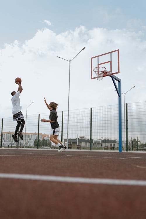 A Man Shooting the Ball