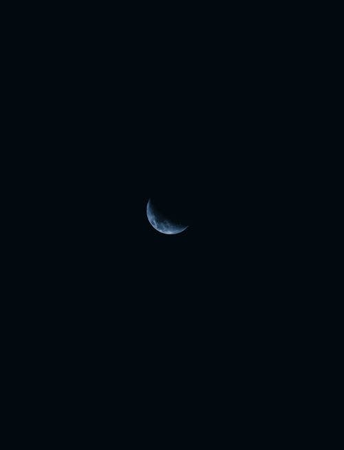 Kostnadsfri bild av halv måne, kväll, måne