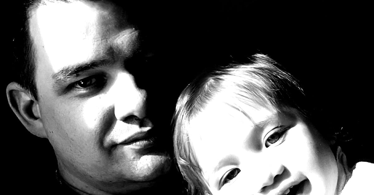 Free stock photo of black and white, Father& daughter, filters