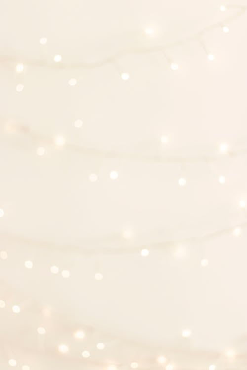Close-up of Lights on White Background
