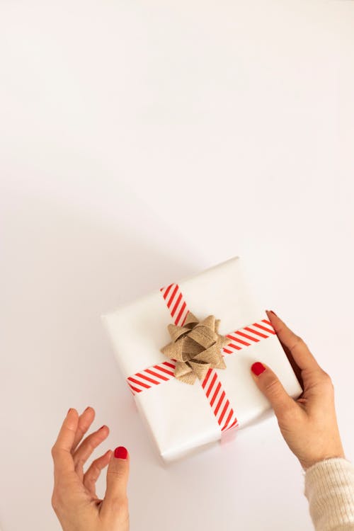 Close-up of Holding a Gift