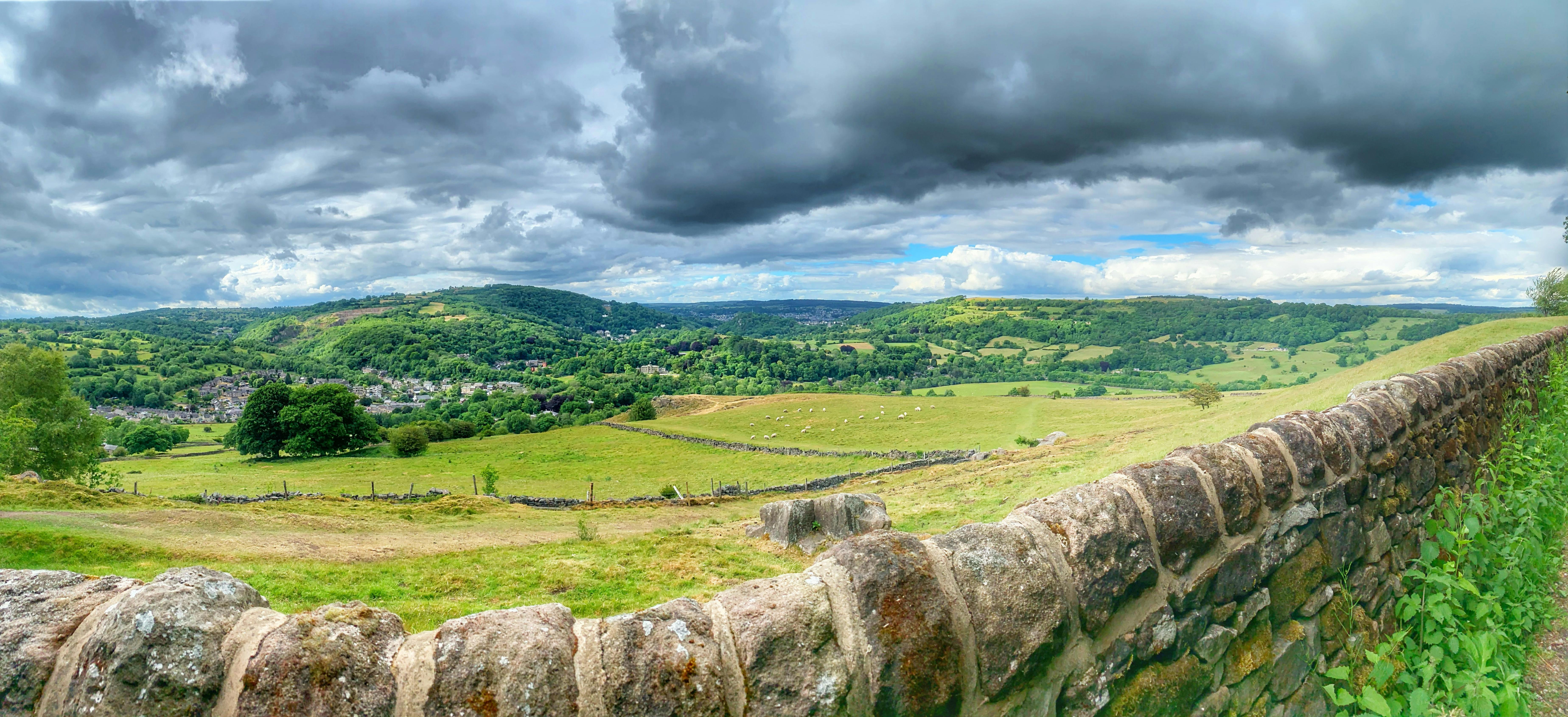 Junk car being towed