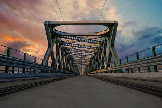 An Empty Concrete Bridge