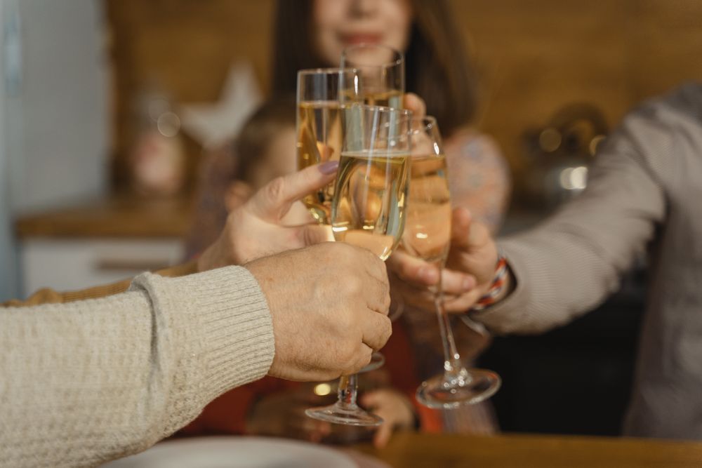 Champagne toast