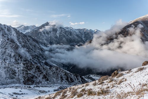 Ingyenes stockfotó felhők, hegy, hóval borított témában