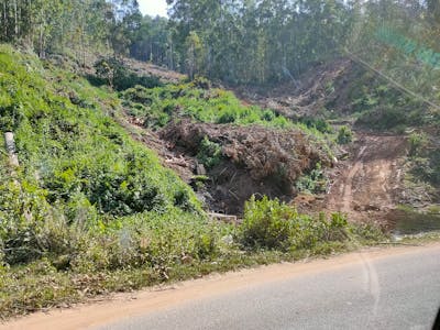 Cool summer tea ceremony setup with bamboo and flowing water elements