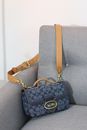 Brown and Beige Michael Kors Leather Sling Bag