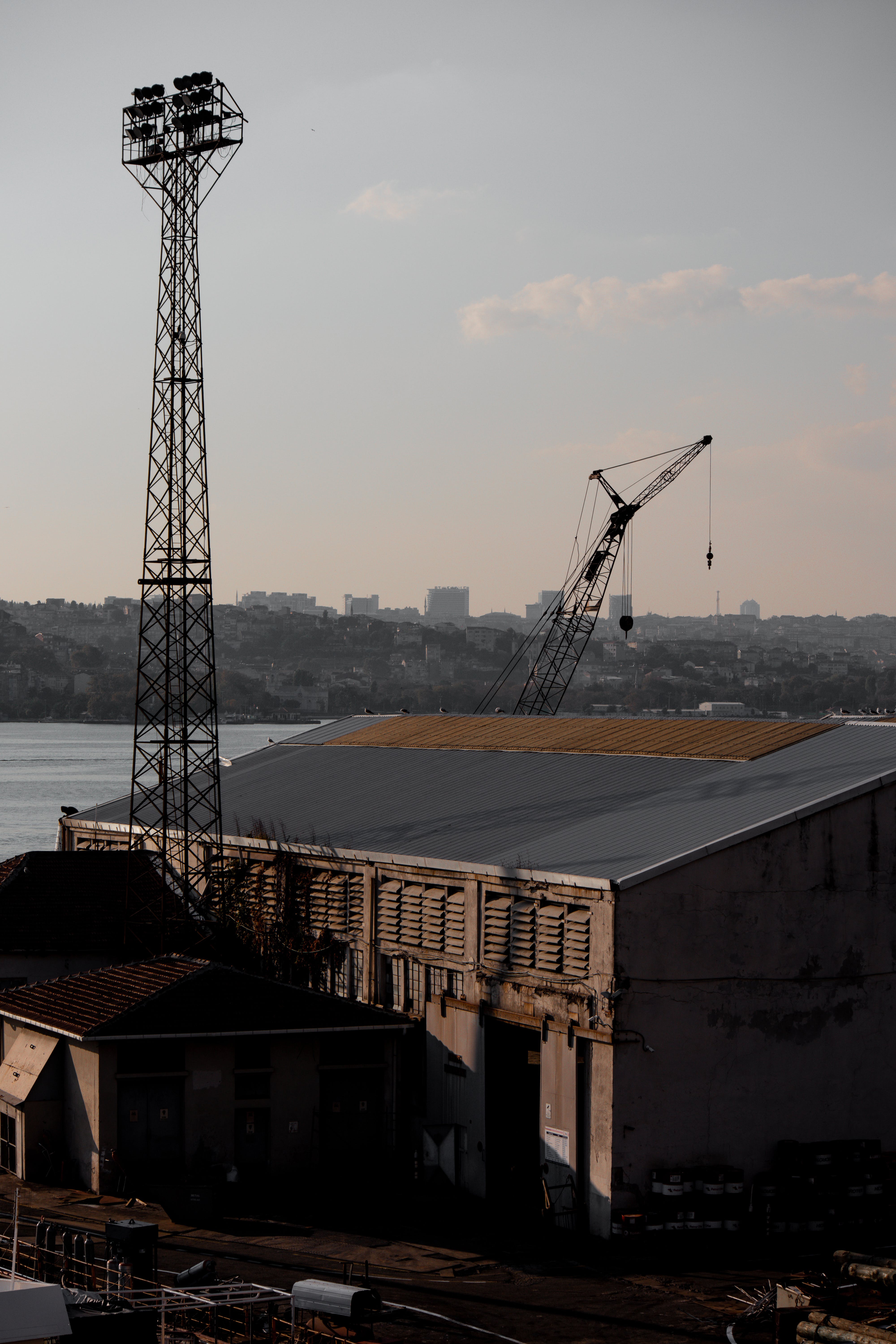 city suburb industry construction site