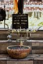 Brown and Black Concrete Fountain