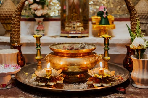 Kostenloses Stock Foto zu altar, buddhist, golden