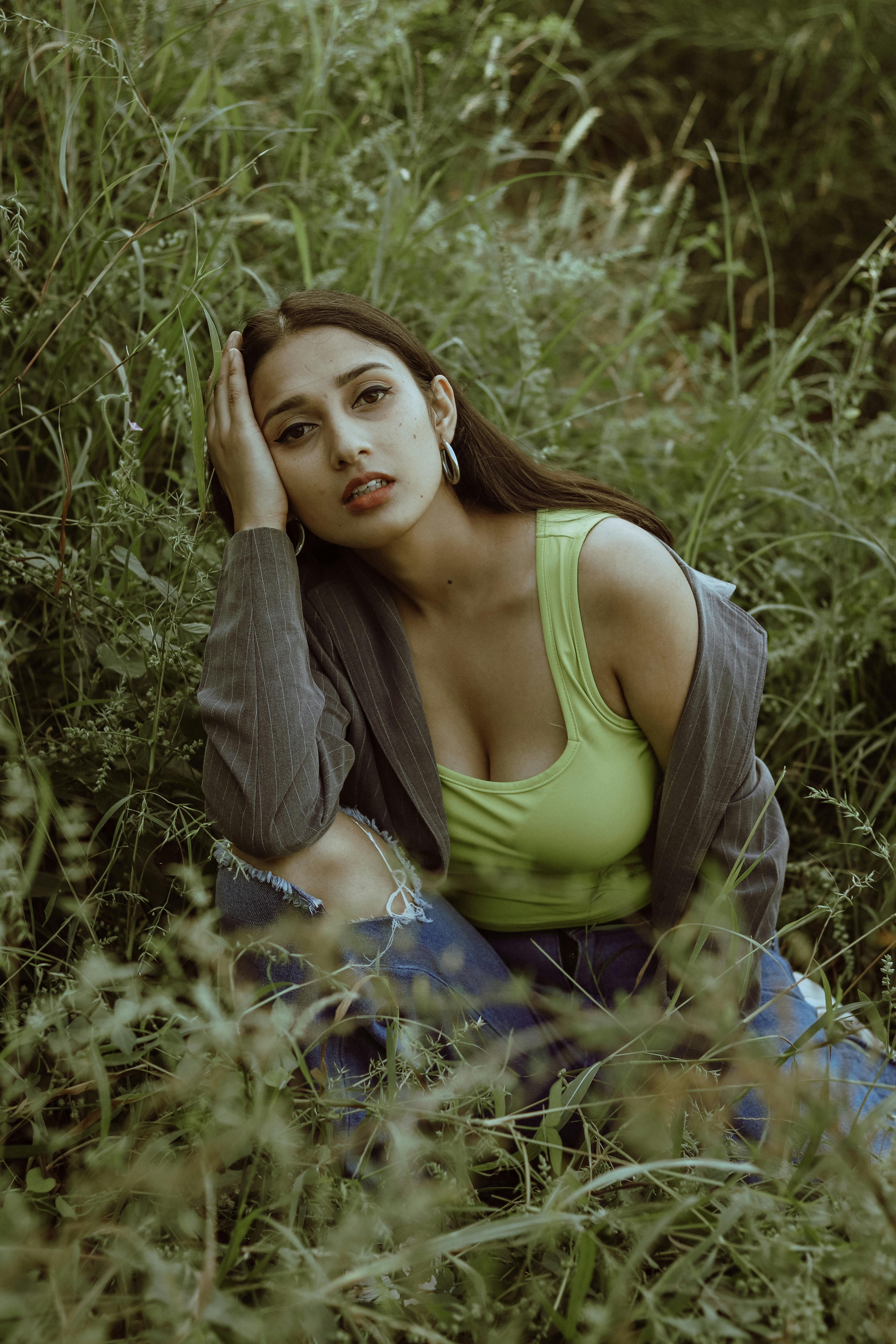 Photo of Woman Covering Face with Her Hair. · Free Stock Photo Photo of Woman Covering Face with Her Hair. · Free Stock Photo