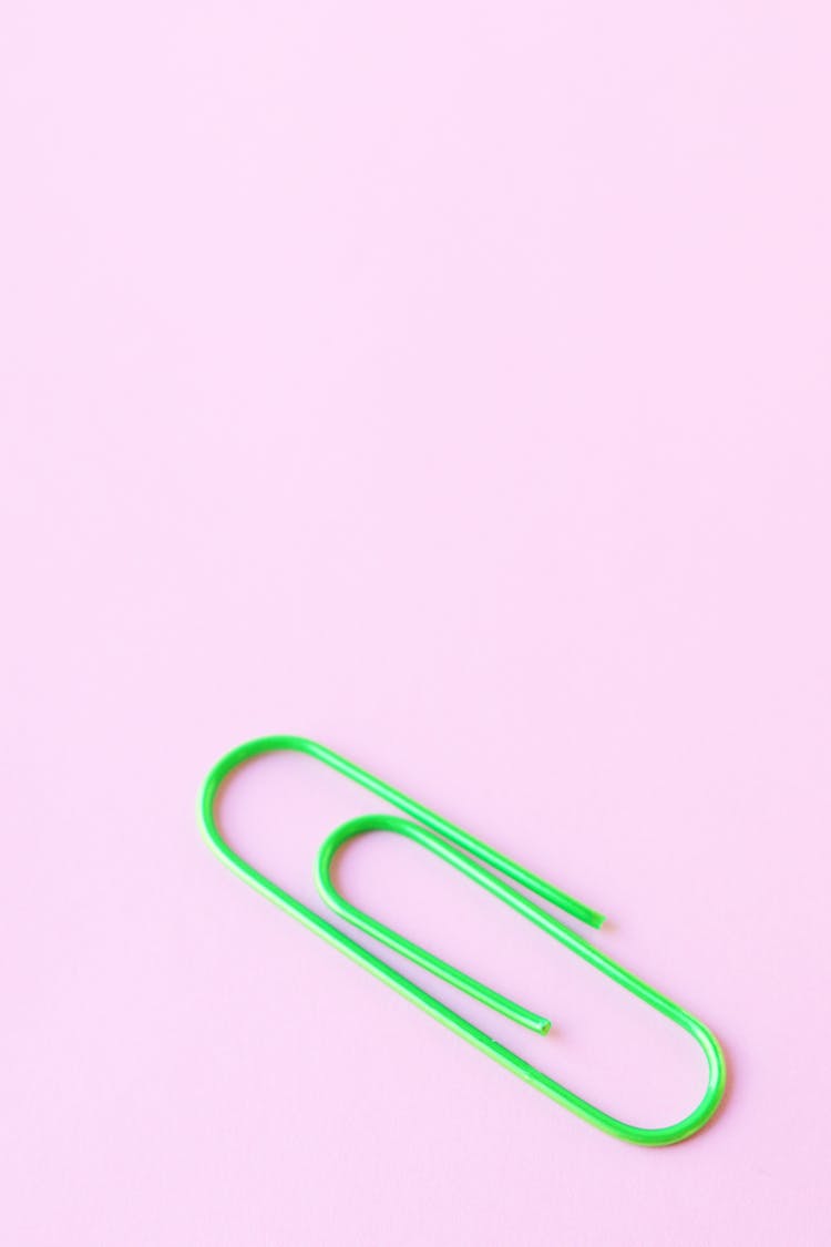 Close-up Photo Of Paperclip 