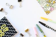 Black and White Chevron Print Textile
