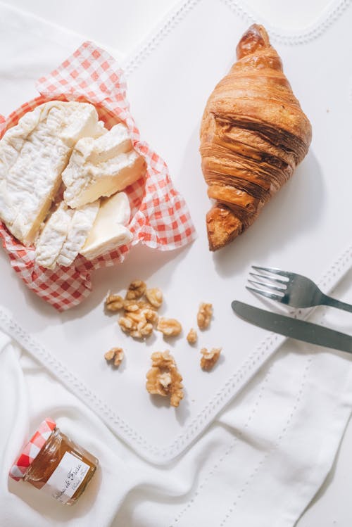 Základová fotografie zdarma na téma croissant, fotografie jídla, matice