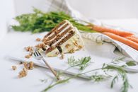 Sliced Cake on White Chopping Board