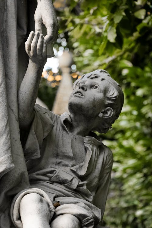 A Statue Of A Child