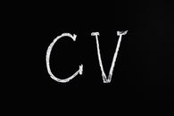 White Text on Black Surface