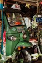 Green and Brown Vintage Car