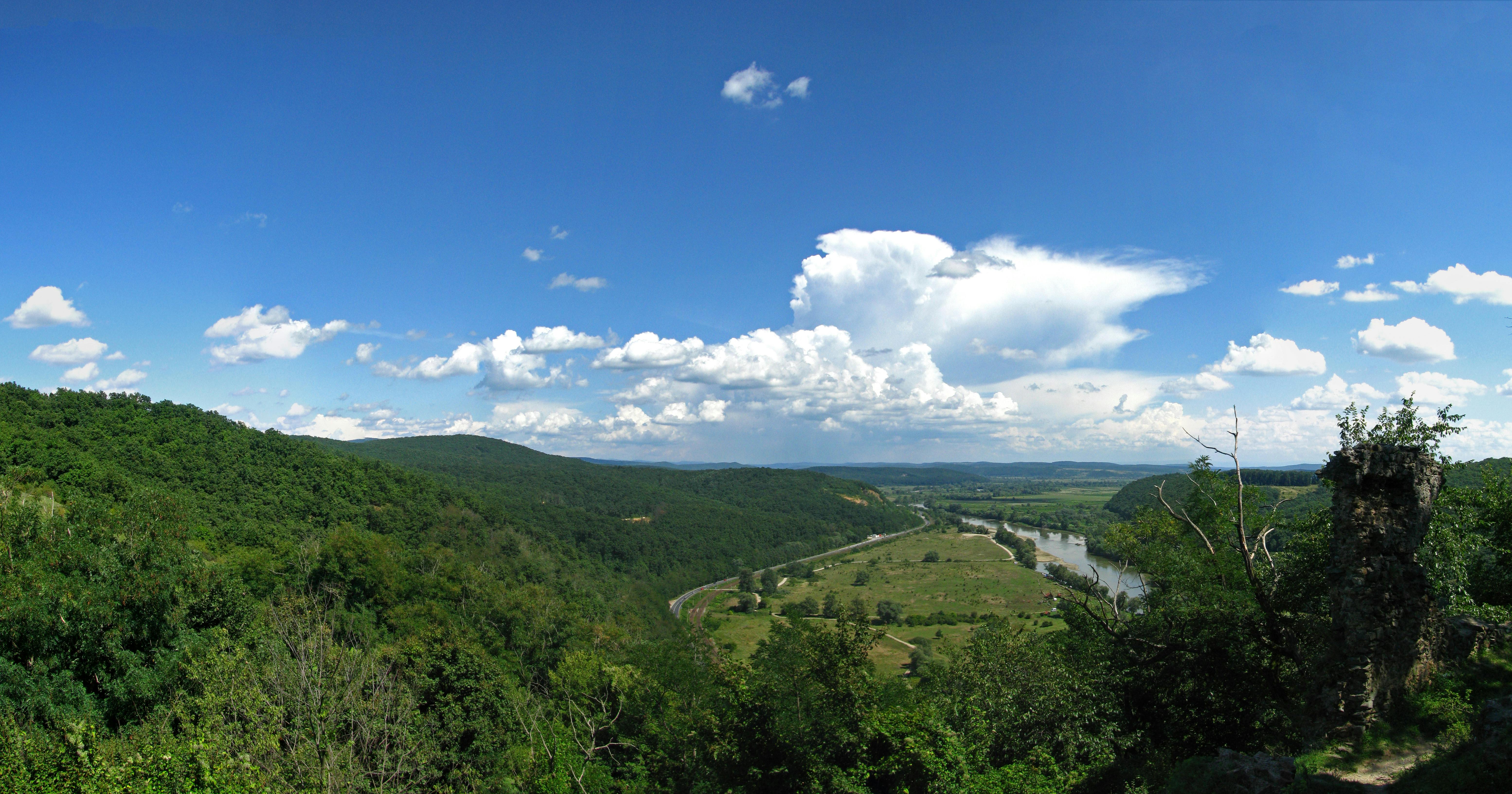 Free stock photo of blue sky landscape panorama 