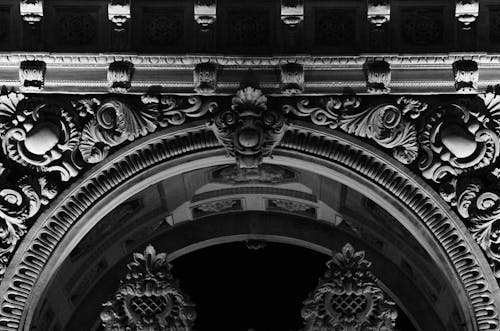 Traditional Arch in Black and White 