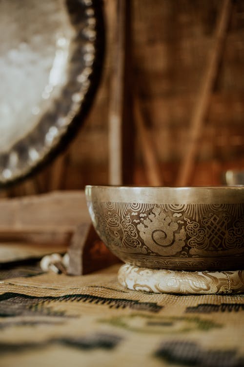 Close-up of a Bowl with Oriental Patterns