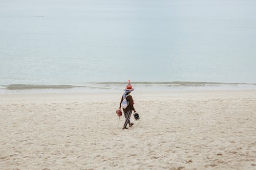 Бесплатное стоковое фото с берег, вид сзади, волны