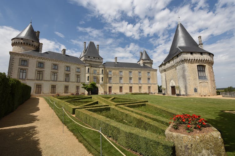 Castle With Towers On Summer Day