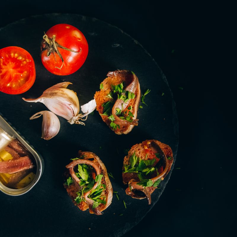 Instant Pot Sourdough Portuguese Sardine and Tomato Braise with Toast Rounds