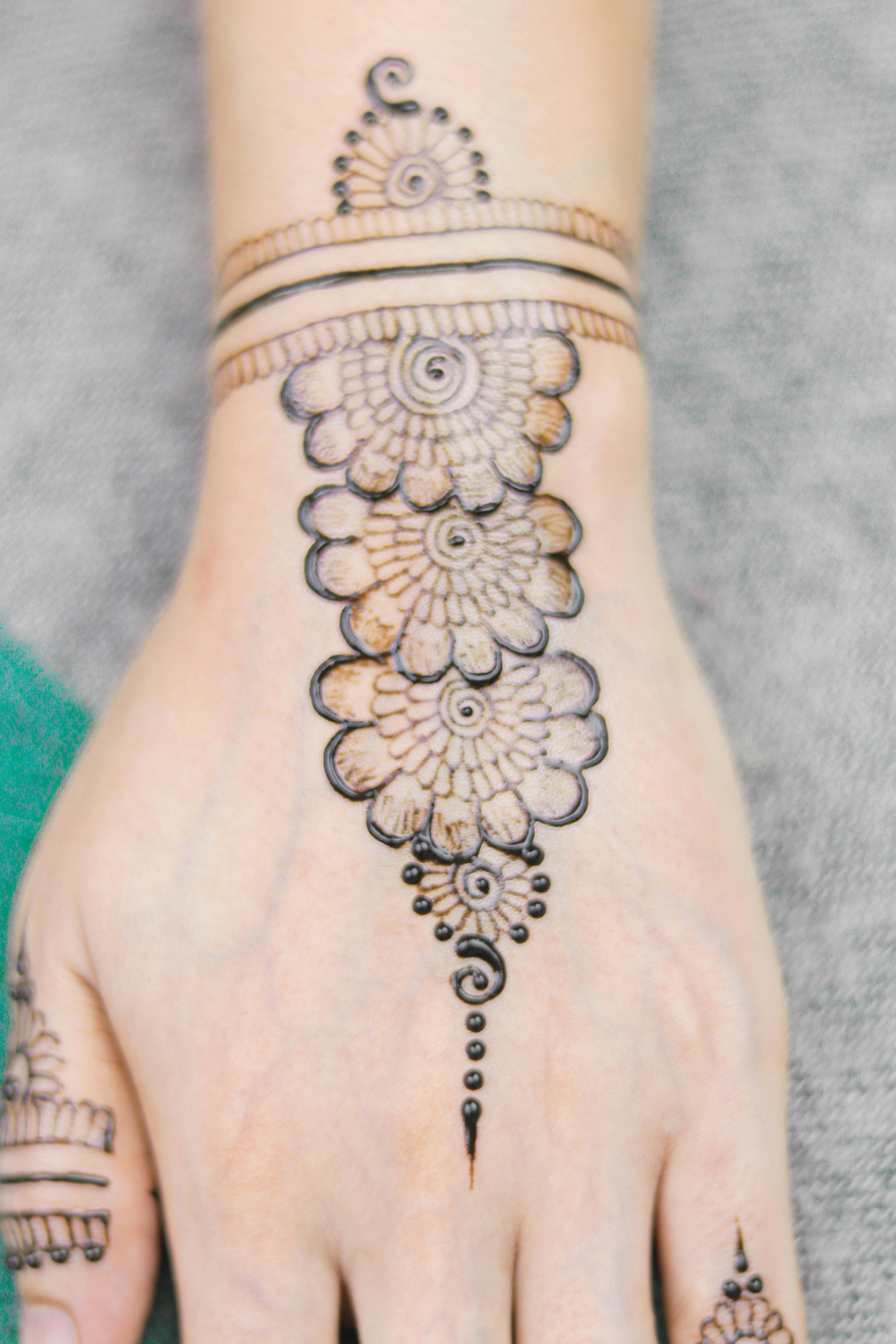 Picture Of Hand With Mehndi Tattoo · Free Stock Photo