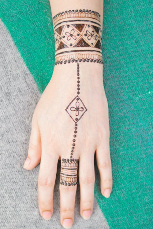 Detailed Tattoo on a Person's Hand