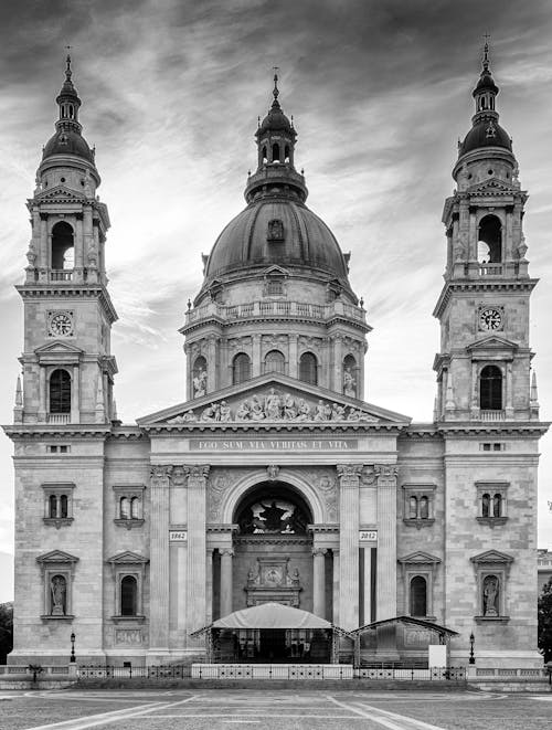 Imagine de stoc gratuită din alb-negru, bazilica st stephens, biserică