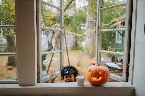 Δωρεάν στοκ φωτογραφιών με halloween, γιορτή, γυάλινο παράθυρο
