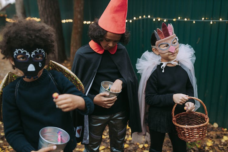 Children Wearing Costumes