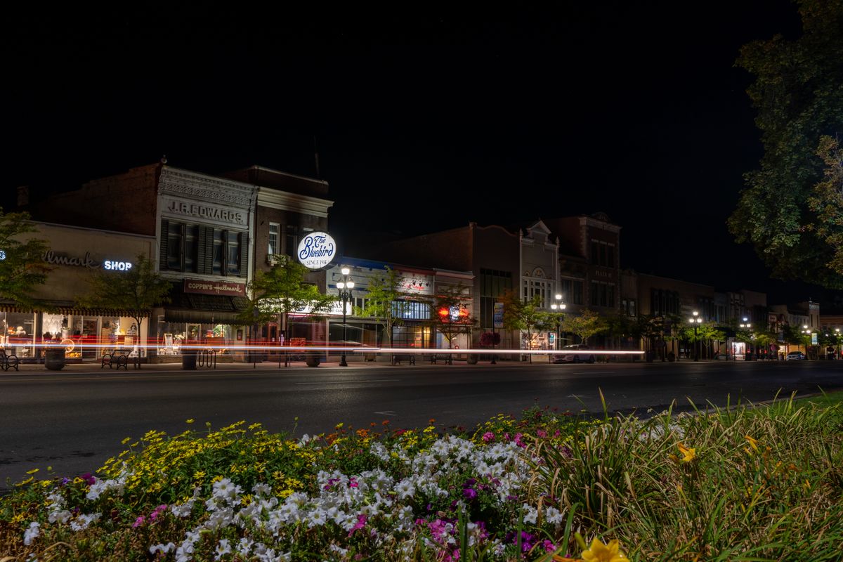Main Street festive lights