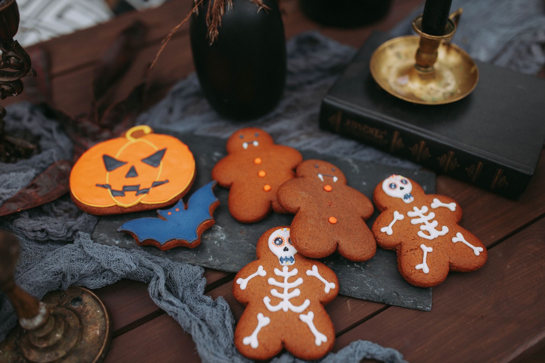 Close-up of finished Witch Finger Cookies