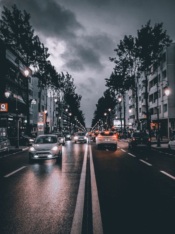 Cars on Road During Night Time · Free Stock Photo