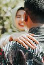Man and Woman Kissing